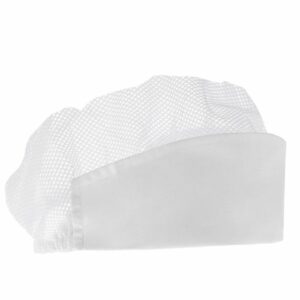 CAPPELLINO ALIMENTARE POLICOTONE BIANCO CON RETE